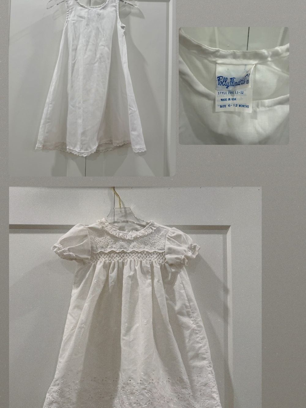 Polly Flinders dress and slip 6-12 m